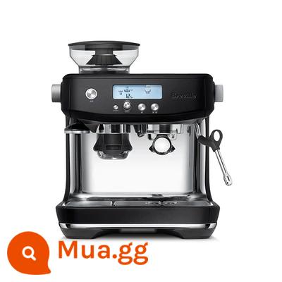 Ngân hàng Quốc gia Platinum Breville BES878 Máy pha cà phê hơi nước Ý bán tự động gia đình xay đậu và bọt sữa 870 - [Bảo lãnh trái phiếu trong hai năm] BES 878 Da trần đen