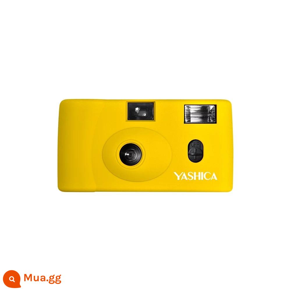 Máy phim giá trị cao YASHICA/Yashica MF1 có điều khiển đèn flash/gửi túi máy ảnh dây đeo tay pin - màu vàng