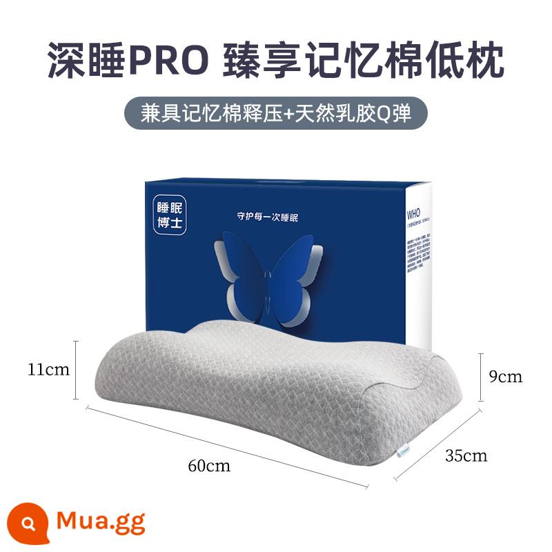 Gối bác sĩ cột sống cổ Sleep Doctor chuyên biệt cột sống cổ giúp ngủ ngon Gối chống ngáy chống ngáy Blue Butterfly - Deep Sleep No. 4 Gối hoạt tính bằng cotton nhiệt độ không đổi nhiệt độ không đổi kết hợp mút hoạt tính giảm áp lực + mủ cao su tự nhiên Q-co giãn