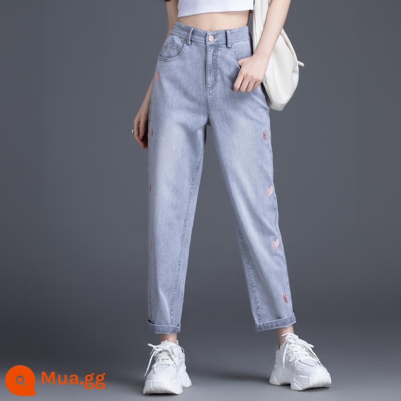 Denim Thông 69.5/Cái 100/2 Mảnh Trang Quần Jean Nữ Thu Đông Cao Cấp Bố Quần - bồ hóng YZS216633