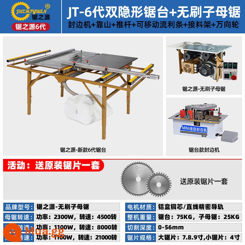 Nguồn cưa Bàn cưa hướng tâm thế hệ thứ 9 Thế hệ thứ 7 Bàn cưa hướng tâm đa chức năng thế hệ thứ 6 Chế biến gỗ Bộ bàn cưa phụ không bụi chính xác - Máy cưa không chổi than Sawsource + Bàn cưa thế hệ thứ 6 + Máy dán cạnh bàn cưa