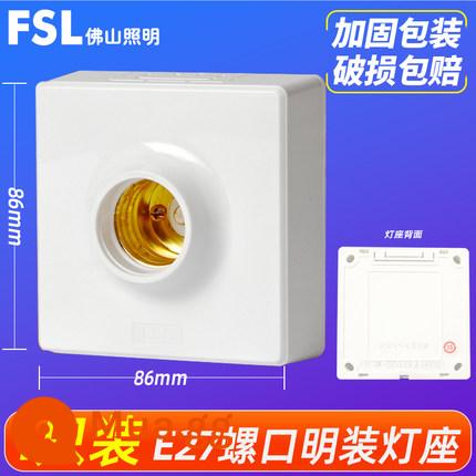 Phật Sơn Chiếu Sáng Bóng Đèn LED E27 Vít Ổ Cắm 3W Trắng Ấm 5W Siêu Sáng Đèn Tiết Kiệm Năng Lượng E14 Siêu Sáng B22 Bóng Đèn Lưỡi Lê Đèn - Đế gắn bề mặt vít E27