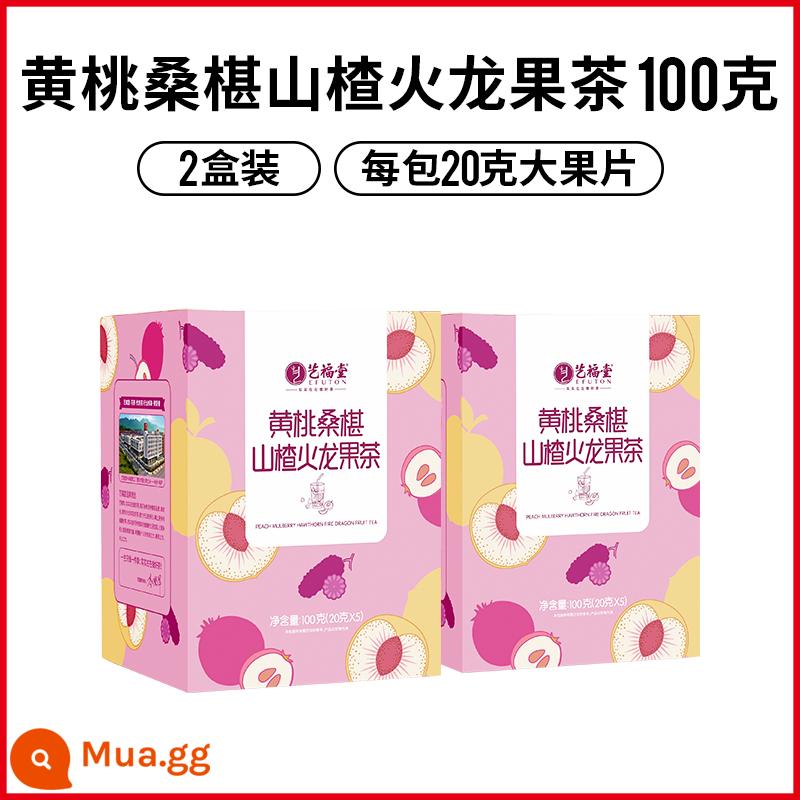 Yifutang vàng đào dâu tằm táo gai túi trà thanh long trà trái cây pha lạnh với quất chanh dây lát chanh đông khô - [Mua 1 tặng 2] Trà đào vàng, dâu tằm, táo gai, thanh long