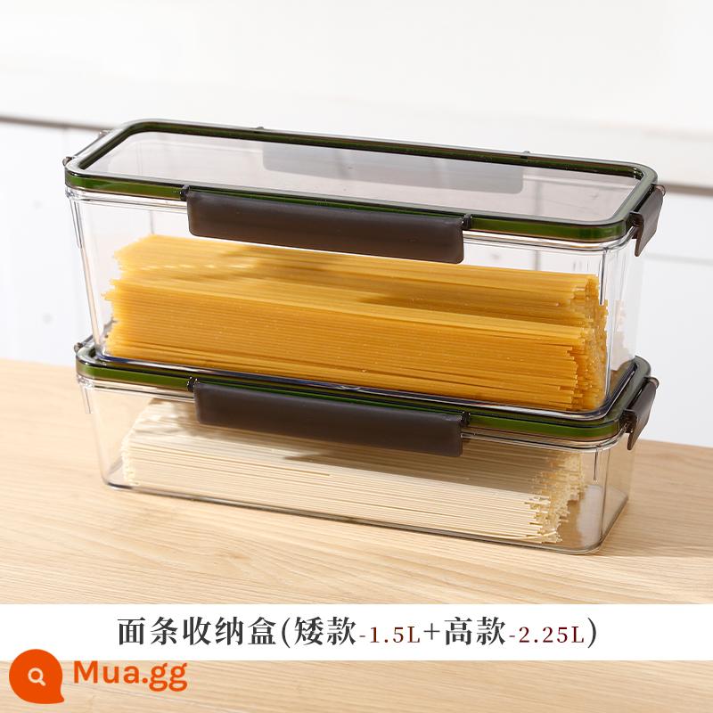 Kawashima Nhà Hộp Bảo Quản Mì Thực Phẩm Mì Spaghetti Kín Bình Hộp Bảo Quản Mì Ống Bảo Quản - Hộp đựng mì (kiểu ngắn + kiểu cao)