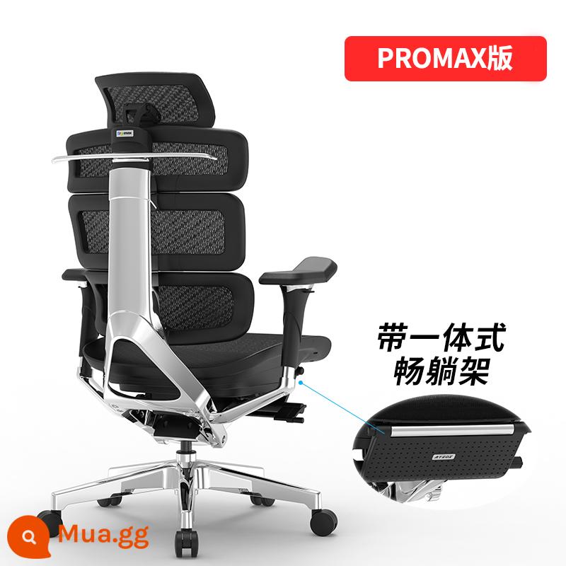 Ghế máy tính Ergomax Evolution2 Max ghế làm việc tại nhà ghế chơi game thoải mái ghế văn phòng - Phiên bản PROMAX Màu đen quyến rũ + Đế nằm êm ái