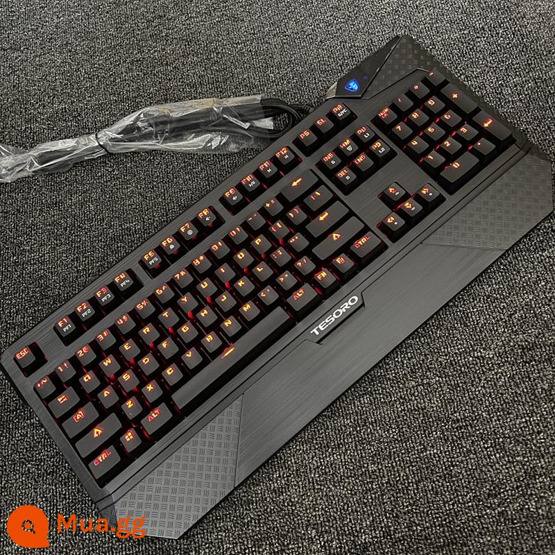 Zhiqi mK780 cherry CHERRY trục xanh trục đỏ trục trà trục bạc Đèn nền RGB lớn tựa tay USB xử lý hàng tồn kho - Sắt Shura Durando V2 đèn đỏ có gác tay, mới tinh chưa mở