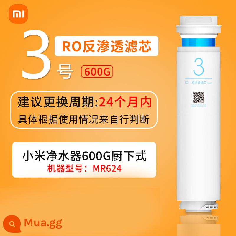 Máy lọc nước Millet lõi lọc bông PP trước sau than hoạt tính RO thẩm thấu ngược Số 1 Số 2 Số 3 Số 4 Số 400G600G - Số 3 [thẩm thấu ngược 600G-RO] Sản phẩm chính hãng gốc của Xiaomi