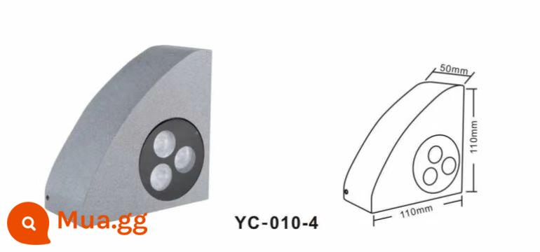 Đèn LED Tam giác Bước Ánh sáng Ngoài trời Chống nước Bước Trung tâm mua sắm Cầu thang Lưới Đường mòn màu đỏ Ánh sáng Chân Ánh sáng Góc Ánh sáng - 3w kích thước lớn góc tròn màu trắng tinh khiết