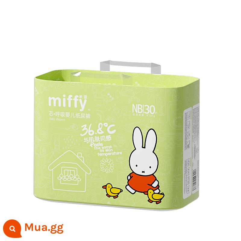 Tã sơ sinh Miffy lõi thở NB30 miếng mùa hè siêu mỏng mềm SOLOVE tã thoáng khí cho bé - NB