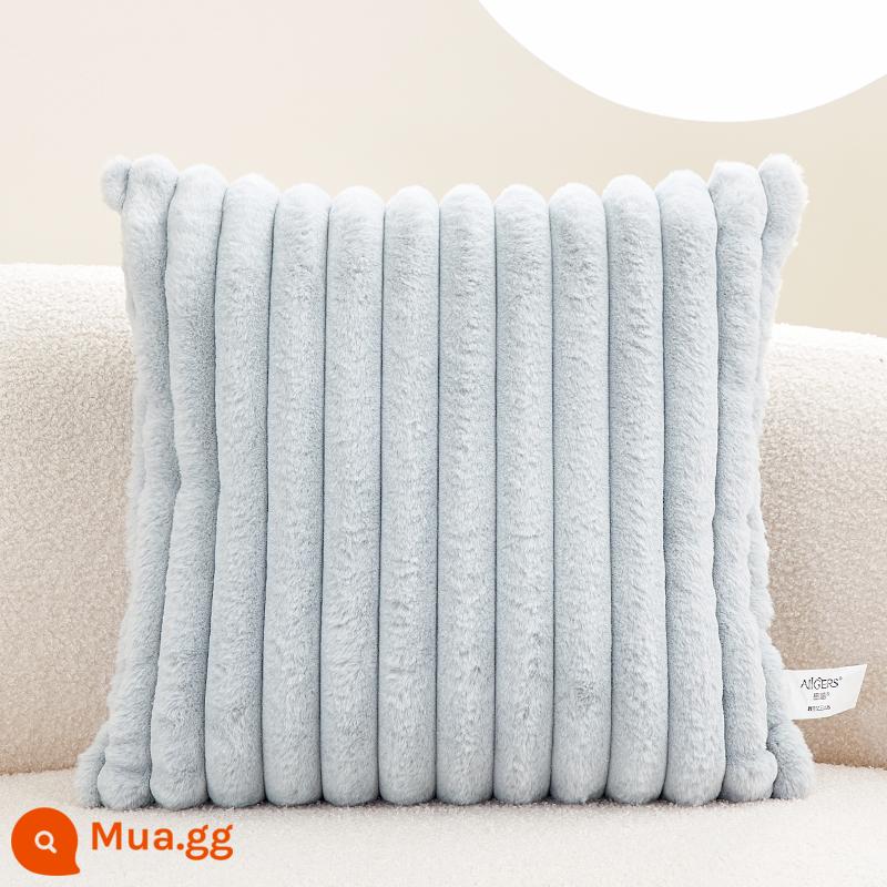 Gối Sofa Phòng Khách Ins Gió Sang Trọng Gối Đệm Lưng Dễ Thương Đệm Đèn Hiện Đại Sang Trọng Áo Gối Chần Gòn Không Lõi - Sữa lắc Manwei màu xanh