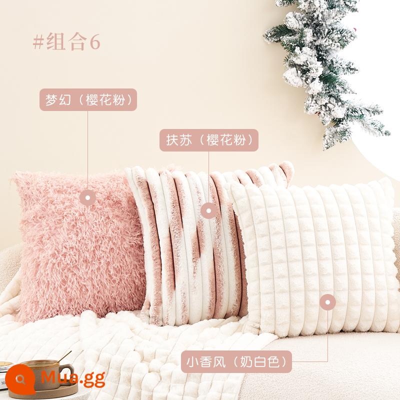 Gối Sofa Phòng Khách Ins Gió Sang Trọng Gối Đệm Lưng Dễ Thương Đệm Đèn Hiện Đại Sang Trọng Áo Gối Chần Gòn Không Lõi - Liên minh 6 Lisho 10 nhân dân tệ