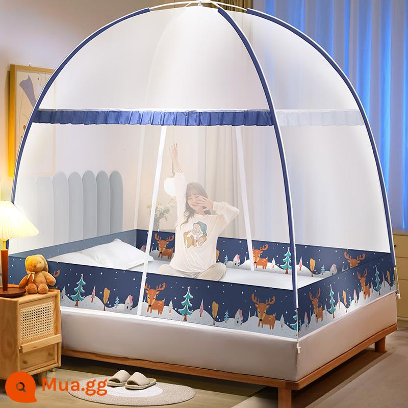 2023 mới không cần lắp đặt yurt home màn chống muỗi đơn giản tài khoản mẫu phòng ngủ trẻ em 2022 lều nhỏ - Hươu tuyết [Không chứa formaldehyde loại A do Baoma khuyên dùng]