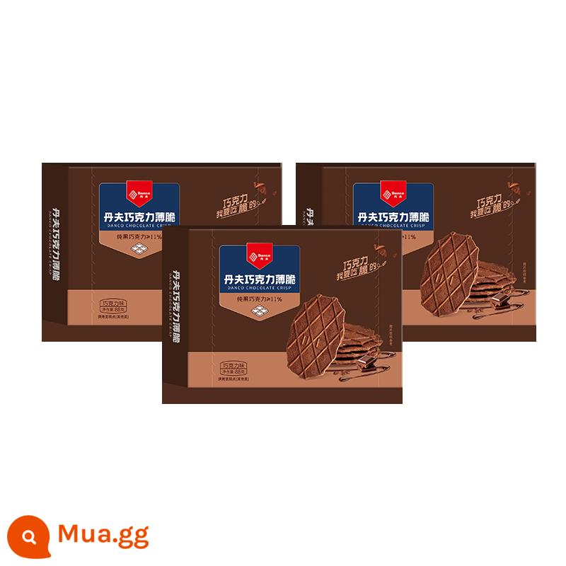 【Đề xuất neo】 Bánh quế Danfu 88g bánh quy giòn sô cô la mỏng giòn hương vị ca cao món ăn nhẹ trà chiều - 88gx3 hộp hương sô-cô-la