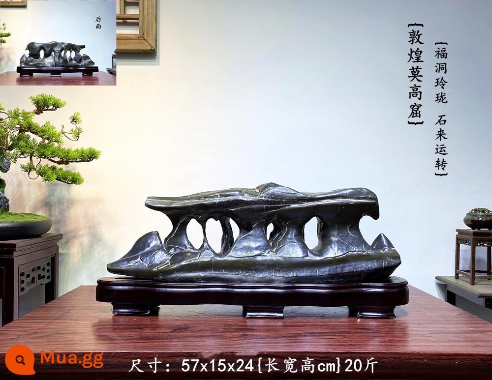 Trang trí đá Lingbi tự nhiên đá thô phòng khách phòng khách Bonsai Taihu Stone Office Xuangan Town House Loc -Water Stone Stone - Quả cam