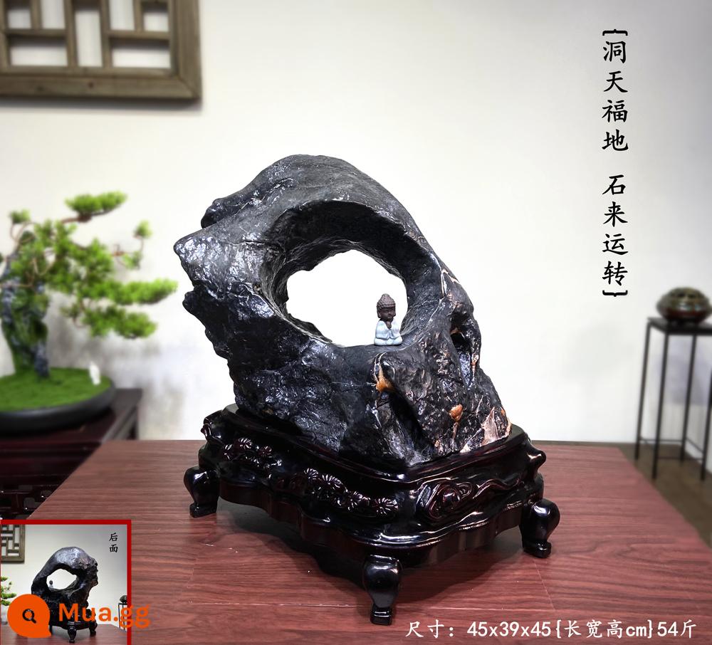 Trang trí đá Lingbi tự nhiên đá thô phòng khách phòng khách Bonsai Taihu Stone Office Xuangan Town House Loc -Water Stone Stone - nâu