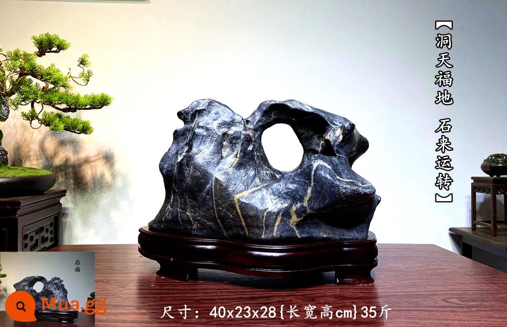 Trang trí đá Lingbi tự nhiên đá thô phòng khách phòng khách Bonsai Taihu Stone Office Xuangan Town House Loc -Water Stone Stone - 838{Đông Thiên phúc địa, đá đến và quay}