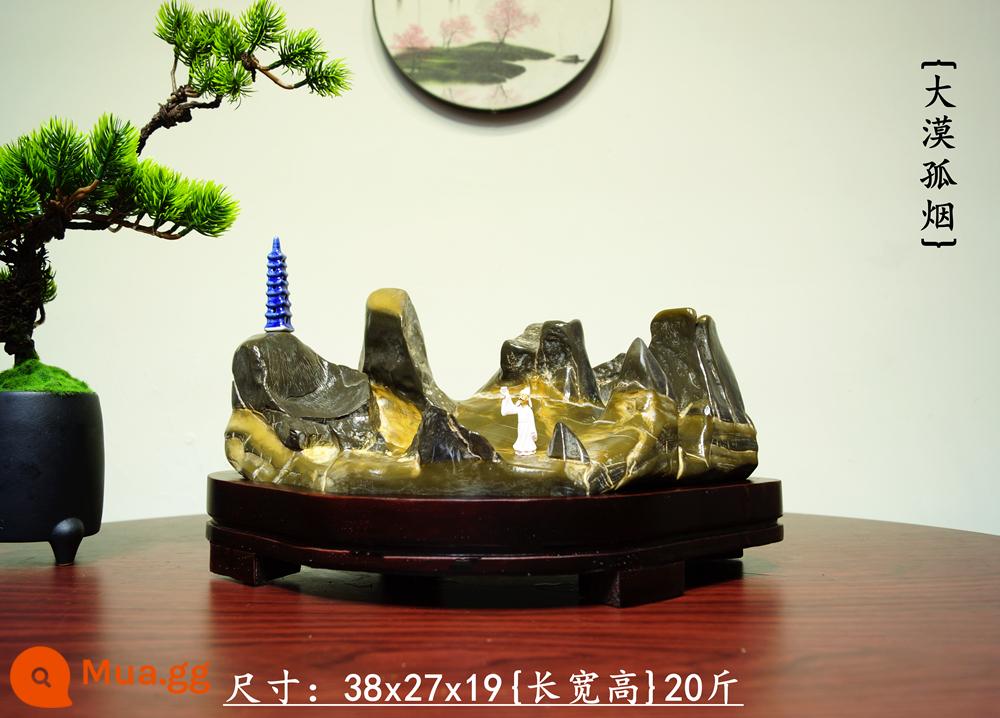 Trang trí đá Lingbi tự nhiên đá thô phòng khách phòng khách Bonsai Taihu Stone Office Xuangan Town House Loc -Water Stone Stone - 90{Khói sa mạc}