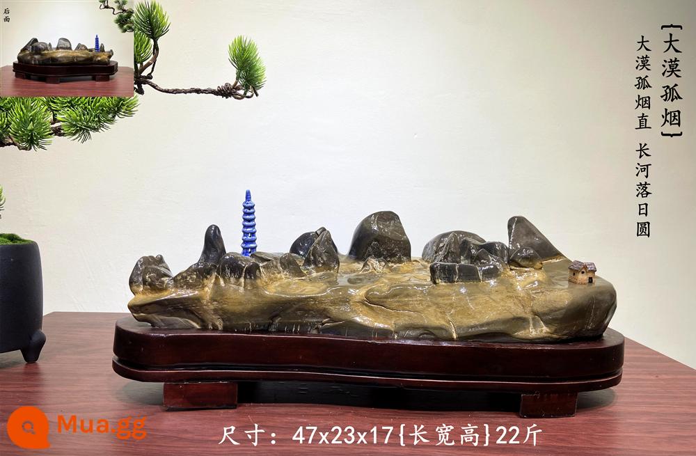 Trang trí đá Lingbi tự nhiên đá thô phòng khách phòng khách Bonsai Taihu Stone Office Xuangan Town House Loc -Water Stone Stone - 849{Khói sa mạc}