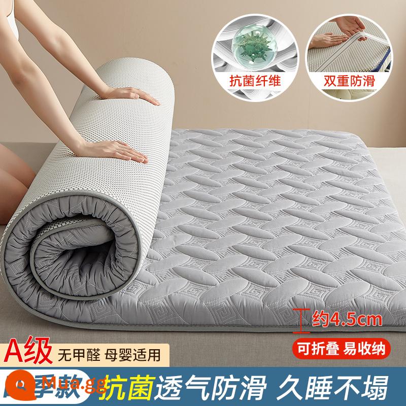 Đệm đệm cho thuê nhà mùa hè đặc biệt ký túc xá sinh viên đơn thảm xốp nệm tatami tầng thảm ngủ - Milan-Xám nhạt [Phong cách kháng khuẩn] Phù hợp cho mọi mùa