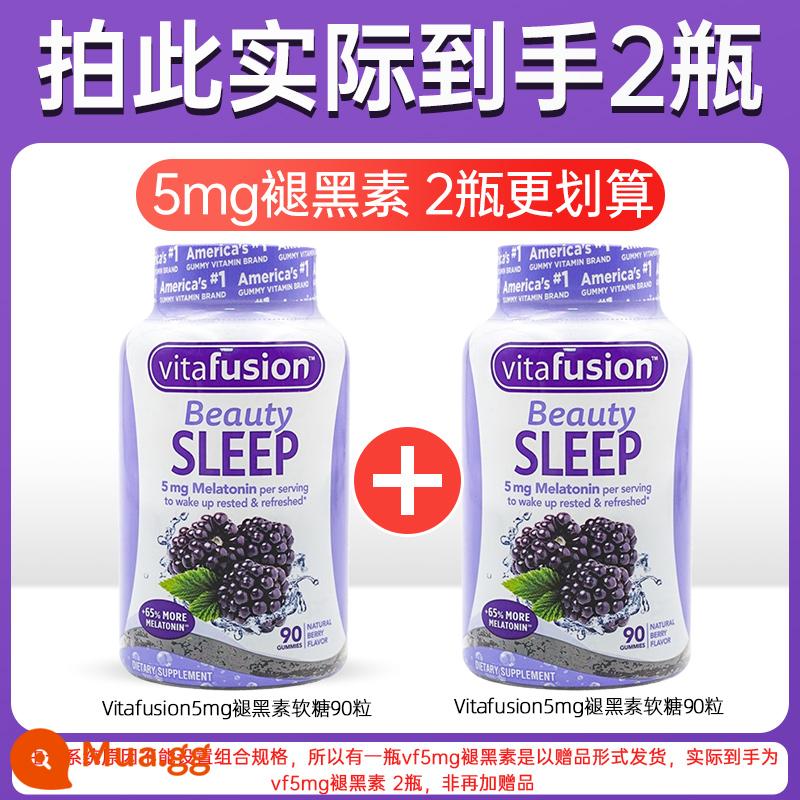 American vf melatonin gummy ampoule hỗ trợ giấc ngủ đường sinh viên ngủ ngon viên thuốc antitonin melatonin - [Tặng 2 chai - ưu đãi lớn] vf5mg 90 viên