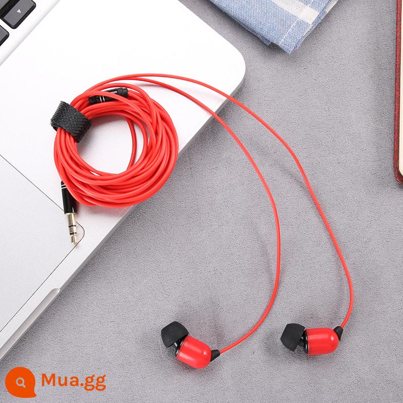 3 mét phát sóng trực tiếp tai nghe mở rộng card âm thanh cáp tai nghe mỏ neo giám sát giảm tiếng ồn nút tai in-ear tai nghe đa năng - 3 mét không có lúa mì đỏ