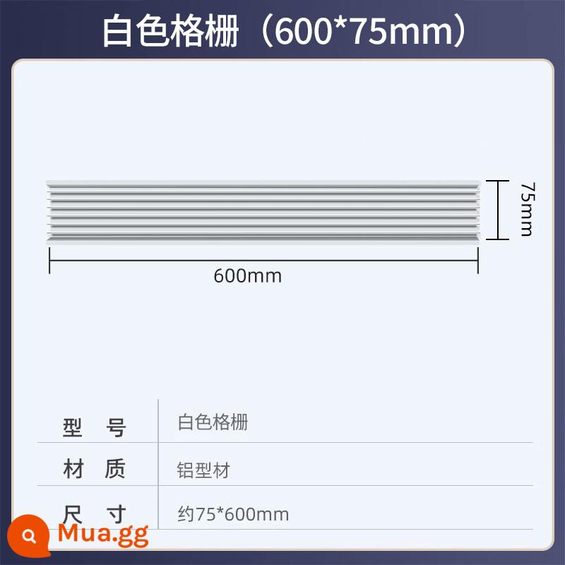 Barlowston lưới tản nhiệt đầy đủ cải tạo nhà trần treo Tấm tổ ong Yuba Tấm thạch cao rất đẹp - 75*600 trắng