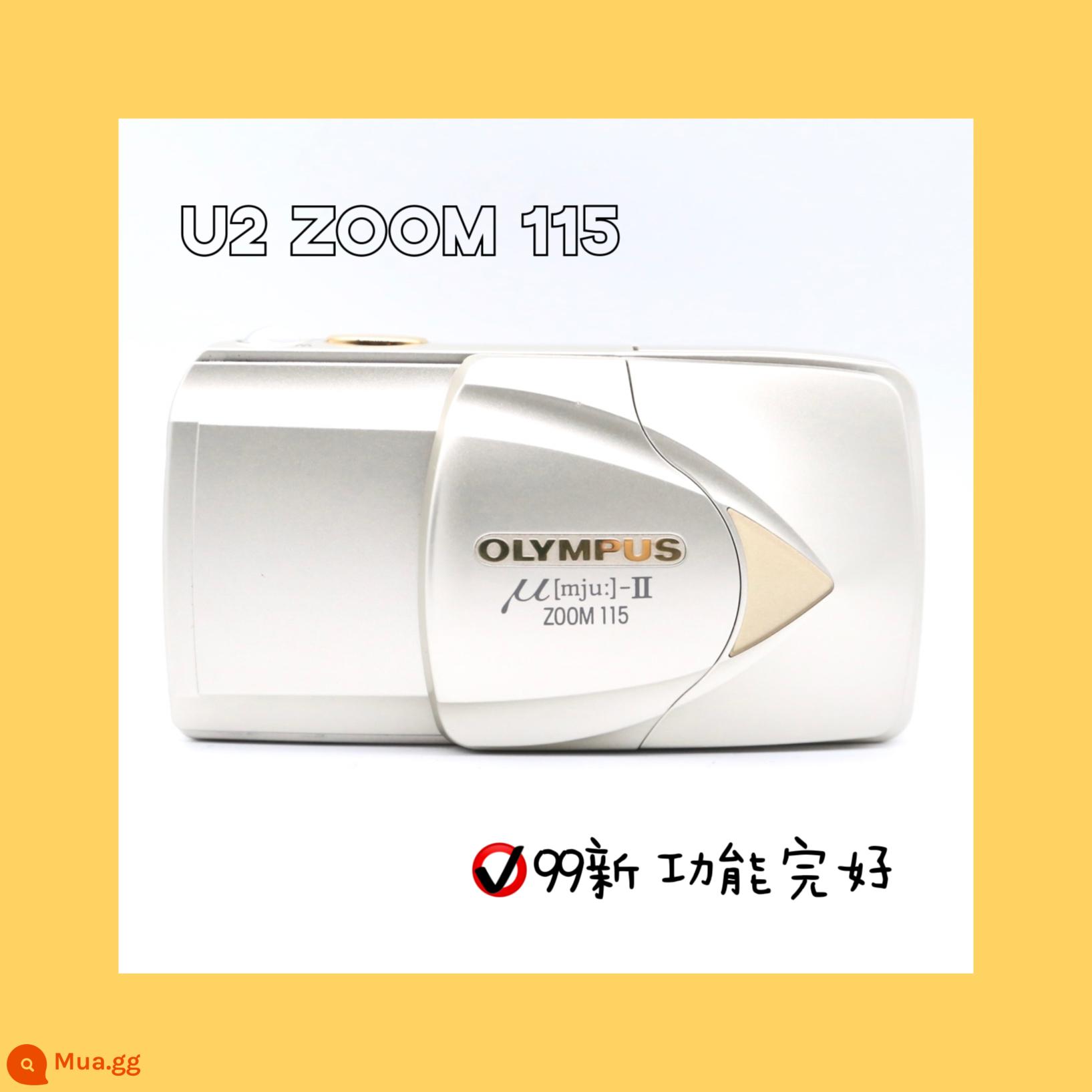 Olympus U2 Cố định Focus U1 U3 Zoom80 115 140 Máy ảnh tiêu cực Zhuangdafei đính kèm pin - U2 ZOOM 115 Ouyang Nana model 99 mới tặng kèm pin