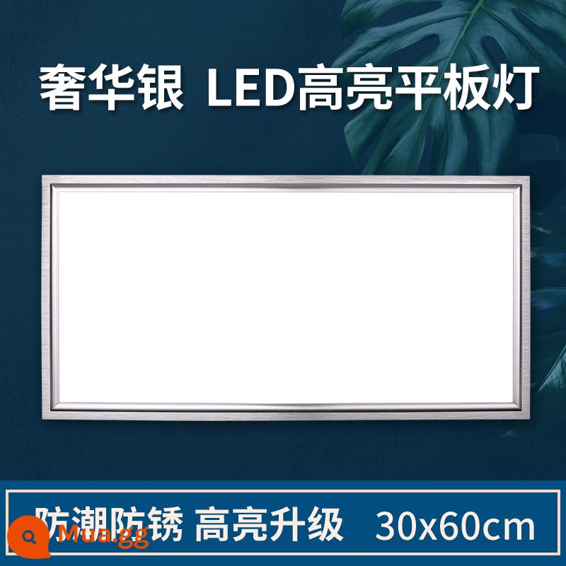 Tích hợp đèn LED âm trần 300x600 bếp bột phòng tấm nhôm bản nhúng 30x30x60 đèn trần phẳng - Cửa hàng khung bạc 30x60 28W