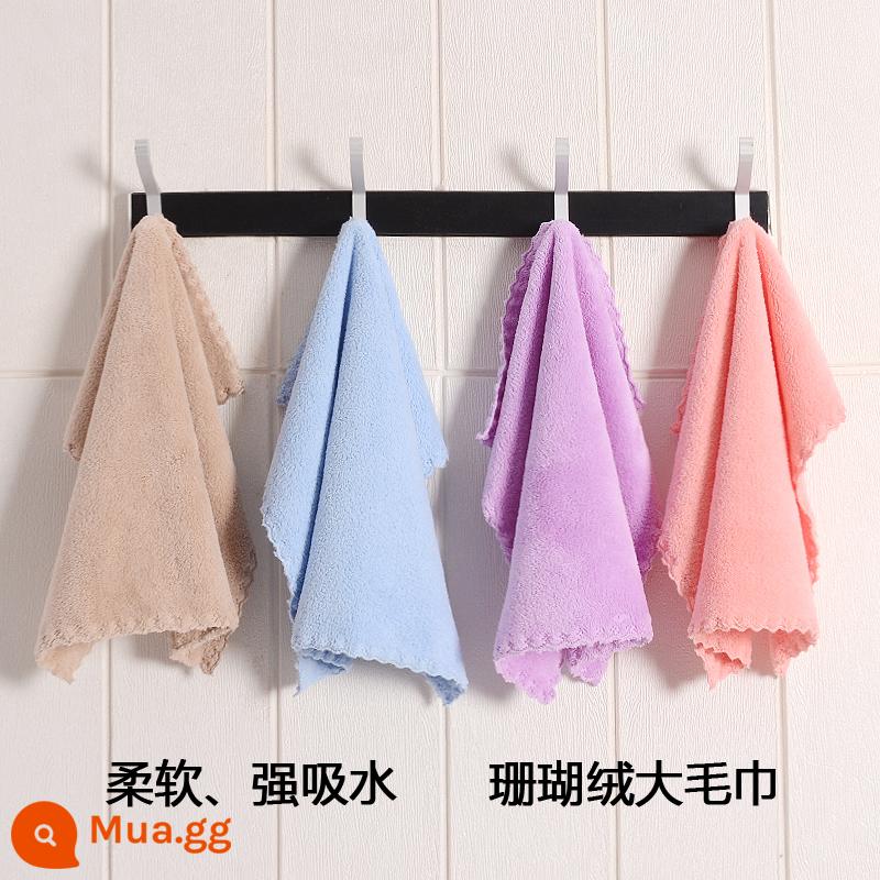 3 gói khăn mặt dày cotton nguyên chất rửa mặt gia đình dành cho cặp đôi, khăn tắm cotton cỡ lớn, mềm mại và thấm hút, bán hàng trực tiếp tại xưởng - Bộ 3 màu đầy màu sắc [30*30]