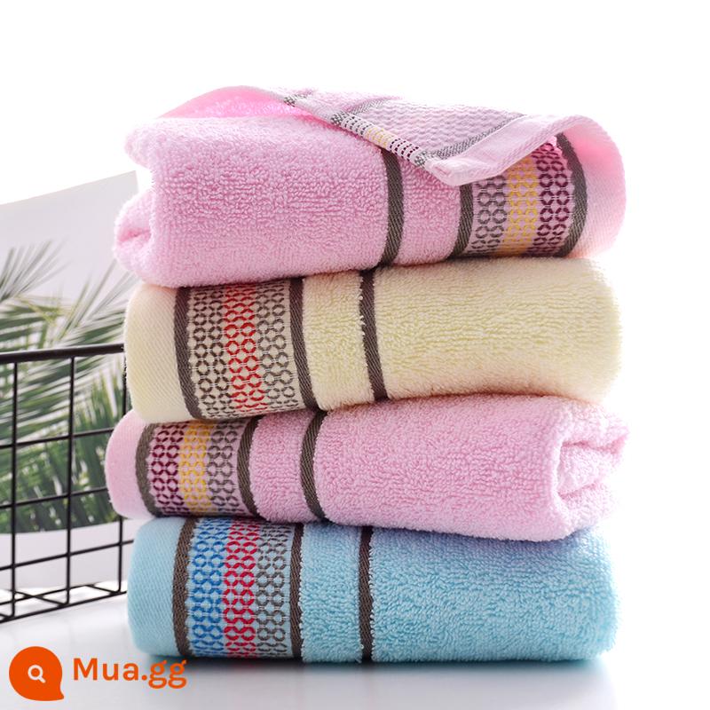 3 gói khăn mặt dày cotton nguyên chất rửa mặt gia đình dành cho cặp đôi, khăn tắm cotton cỡ lớn, mềm mại và thấm hút, bán hàng trực tiếp tại xưởng - Kiểu lưới [33*73] 3 gói [bông]