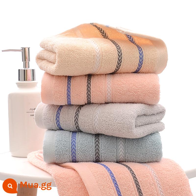 3 gói khăn mặt dày cotton nguyên chất rửa mặt gia đình dành cho cặp đôi, khăn tắm cotton cỡ lớn, mềm mại và thấm hút, bán hàng trực tiếp tại xưởng - Classic Lost Time [33*73] 3 Gói [Bông]