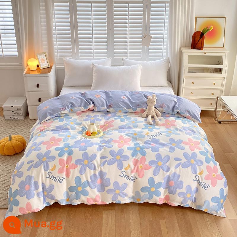 100% cotton Tân Cương vỏ chăn đơn mảnh vỏ chăn cotton 150x200x230 chăn trẻ em đơn 1.5m 180cm2 - nở hoa