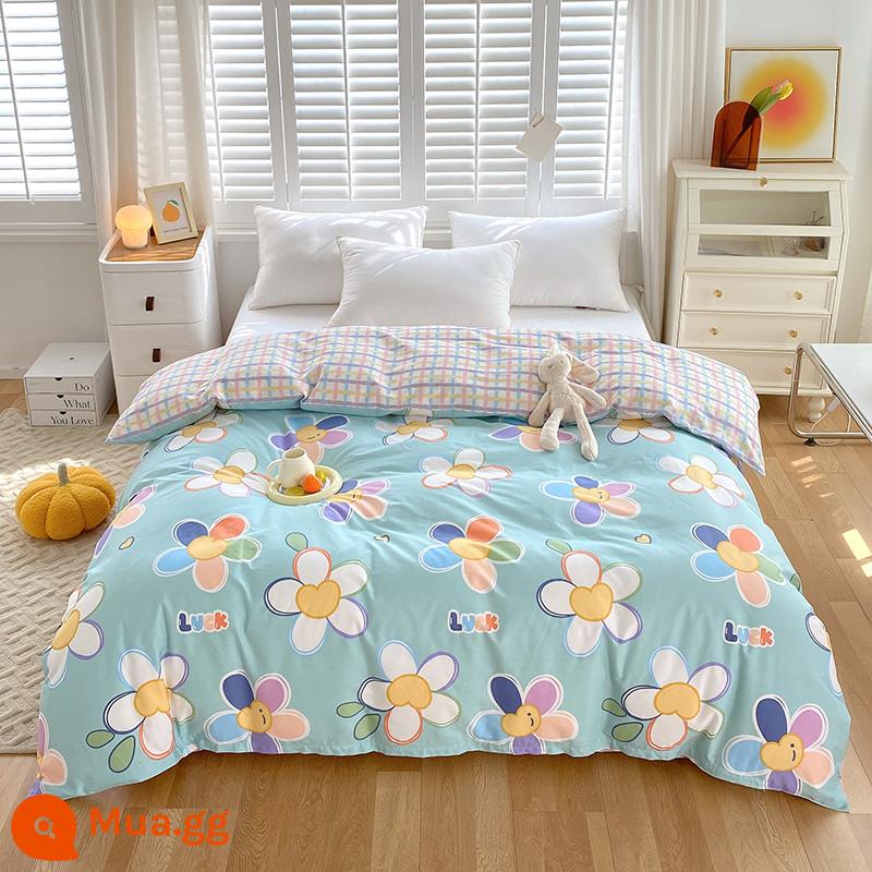 100% cotton Tân Cương vỏ chăn đơn mảnh vỏ chăn cotton 150x200x230 chăn trẻ em đơn 1.5m 180cm2 - Nắng và cây xanh