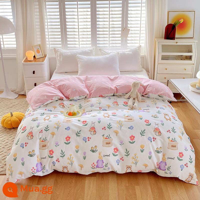 100% cotton Tân Cương vỏ chăn đơn mảnh vỏ chăn cotton 150x200x230 chăn trẻ em đơn 1.5m 180cm2 - trang trại baba