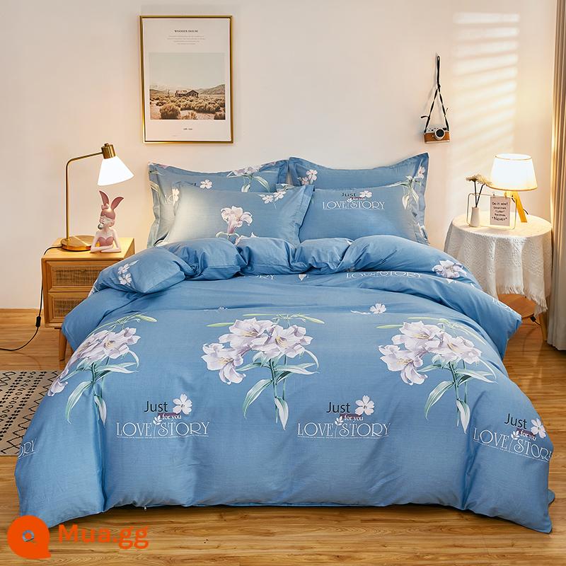 100% cotton Tân Cương vỏ chăn đơn mảnh vỏ chăn cotton 150x200x230 chăn trẻ em đơn 1.5m 180cm2 - bóng đẹp