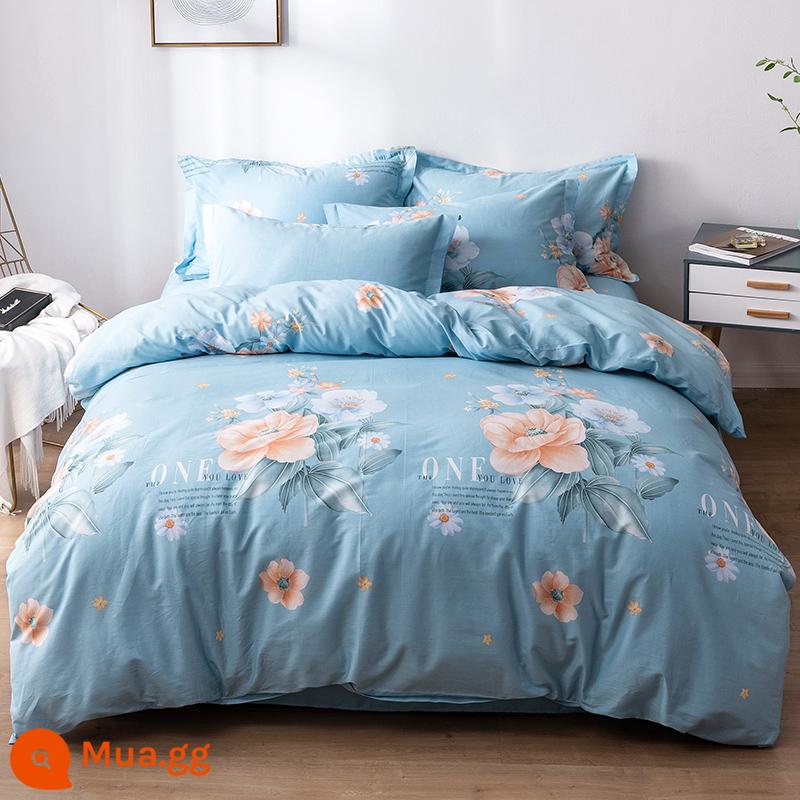 100% cotton Tân Cương vỏ chăn đơn mảnh vỏ chăn cotton 150x200x230 chăn trẻ em đơn 1.5m 180cm2 - phong lan thơm