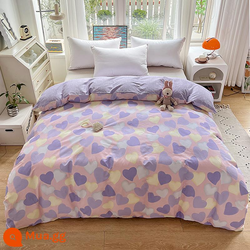 100% cotton Tân Cương vỏ chăn đơn mảnh vỏ chăn cotton 150x200x230 chăn trẻ em đơn 1.5m 180cm2 - Tử Hà