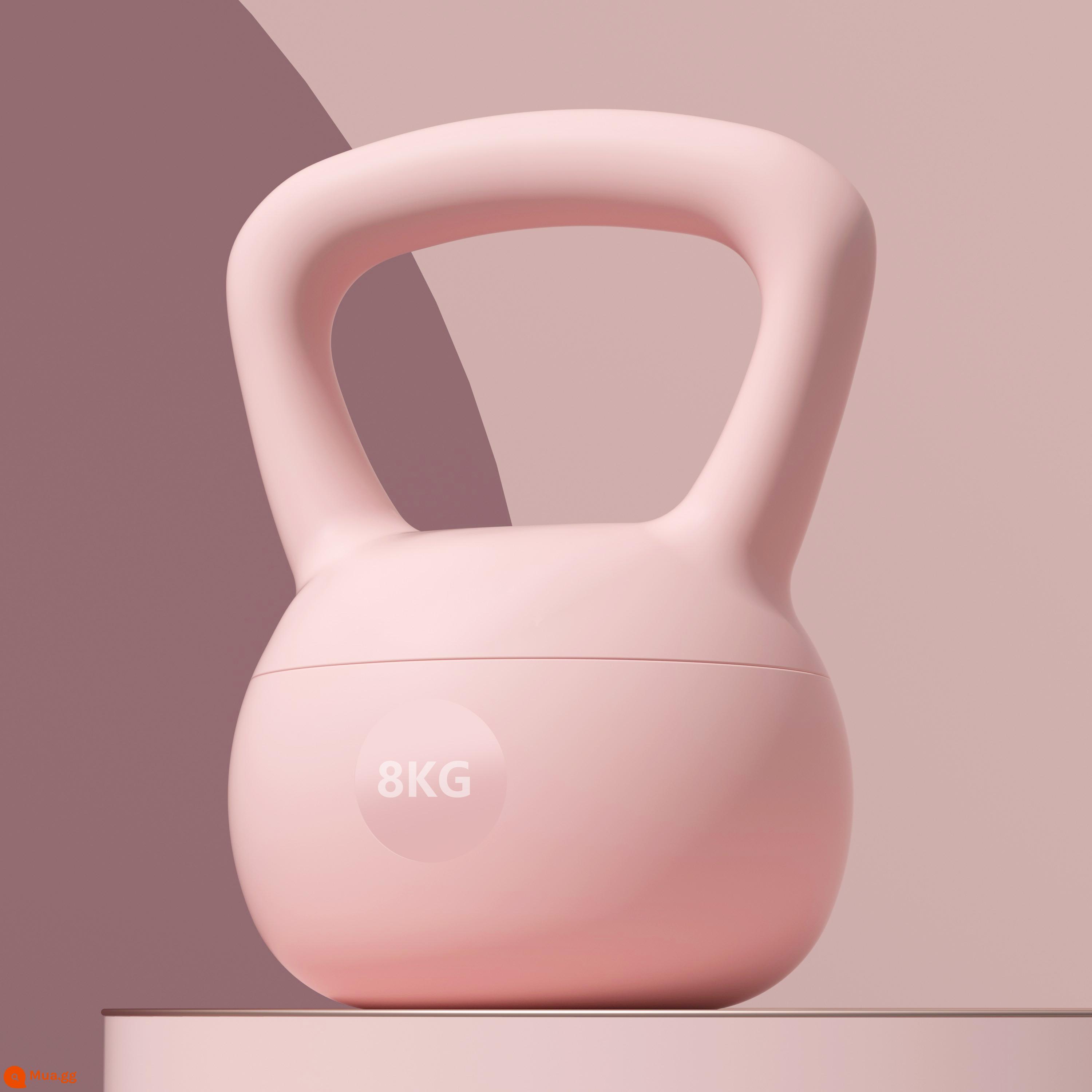 Kettlebell tập thể dục nữ tại nhà mềm Kettlebell đáy mềm Hu Ling đu tập hông mông hiện vật thể thao ấm đun nước quả tạ - Chuông ấm mềm 8kg (khoảng 17 pound) - hồng