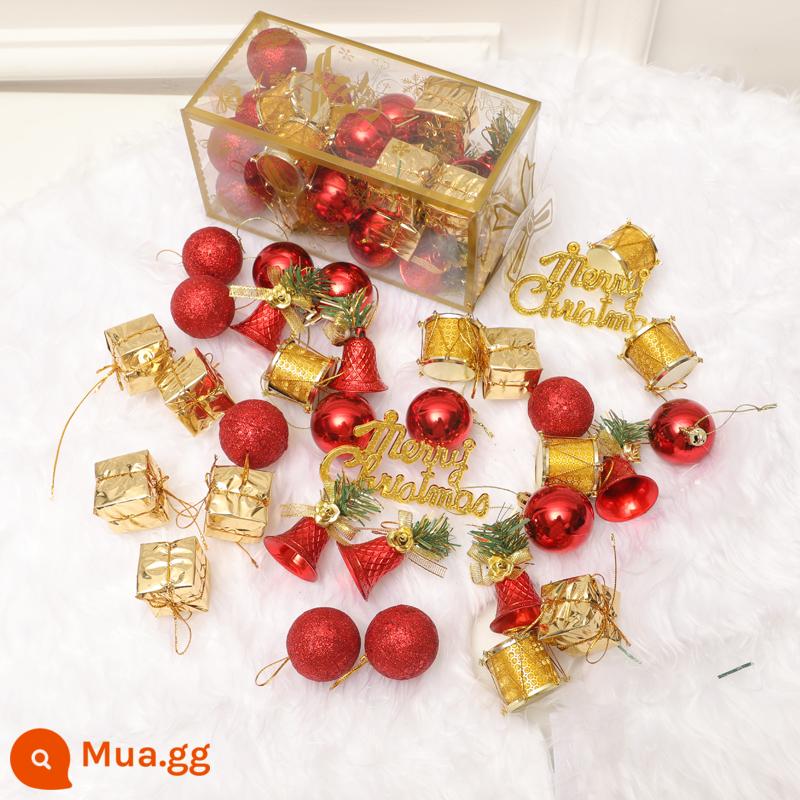 Đồ trang trí cây thông noel, nhiều túi bóng trang trí, xô 70 quả bóng màu, dây treo cây thông noel, bóng sáng, bóng noel - Túi Duoduo 32 chiếc (vàng và đỏ)