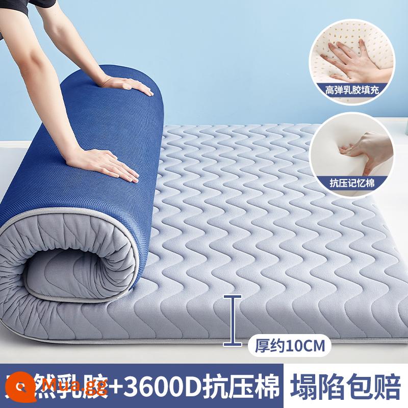 Nệm cao su đệm nhà phòng ngủ tatami thảm chăn ký túc xá sinh viên đơn thuê đặc biệt xốp thảm nệm - Màu xám gợn sóng - dày khoảng 10cm [Loại A dành cho bà mẹ và trẻ sơ sinh, làm đầy bằng mủ cao su, kháng khuẩn và chống mạt]