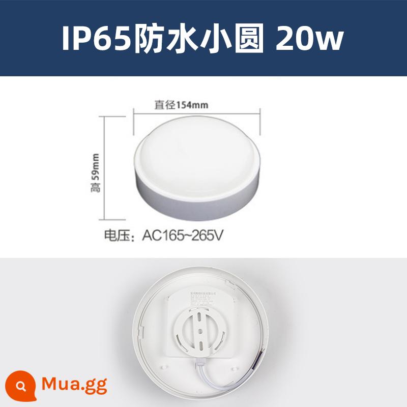 Đèn LED chống ẩm chống cháy nổ đèn chống thấm nước đèn trần nhà bếp đèn tường phòng tắm bột phòng ngoài trời ba đèn chống đèn trần - Vòng nhỏ chống thấm nước IP65 [LED20W]