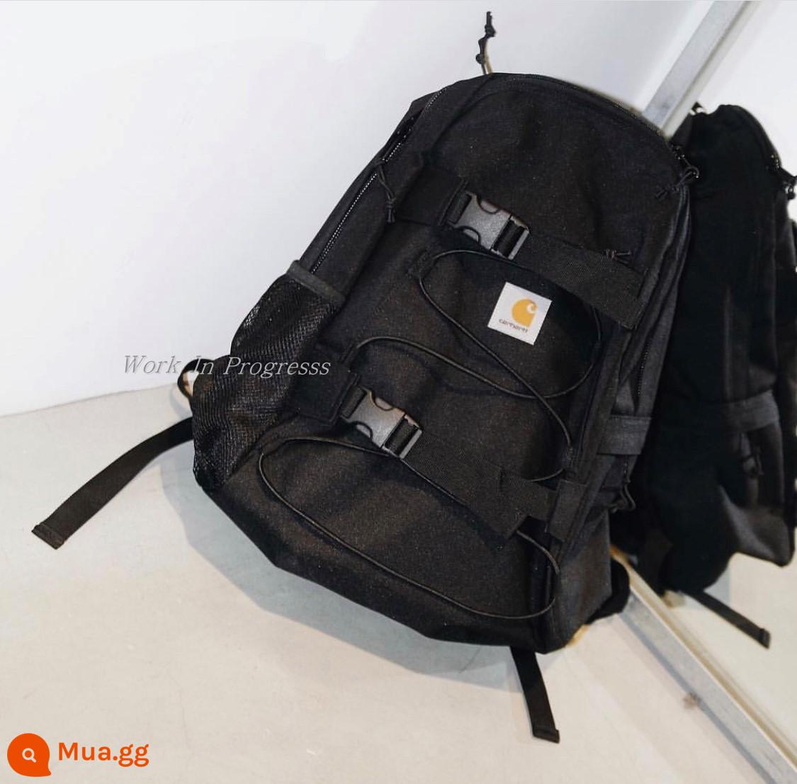 Ba lô Carhartt WIP Kickflip Backpack Ba lô học sinh ván trượt Carhart 006288G - Điểm đen đen