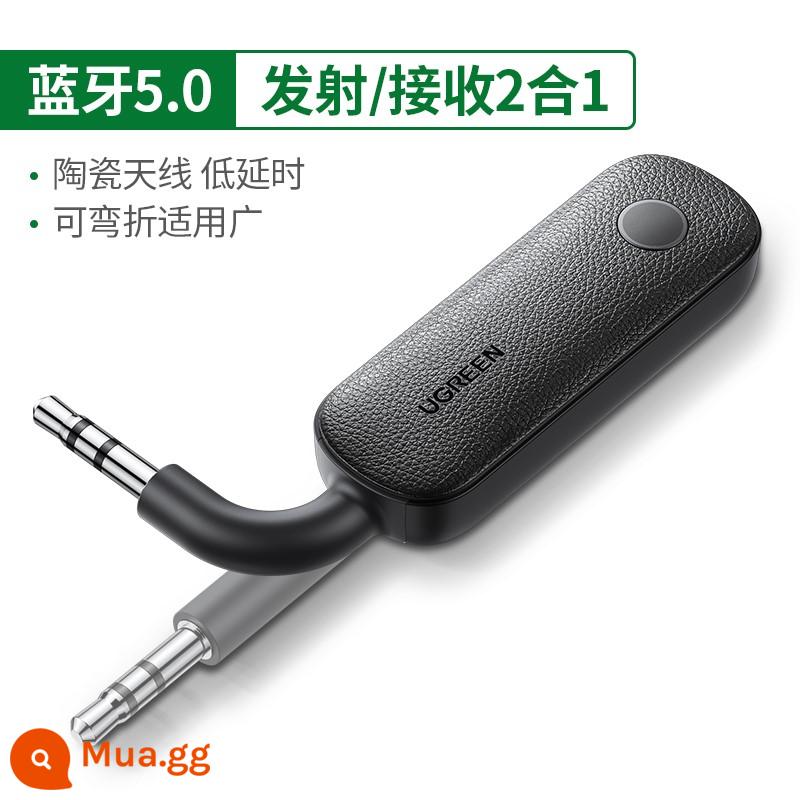 Green Link Bộ thu phát Bluetooth 5.0 aux trên xe hơi sang máy tính để bàn hai trong một, tai nghe không dây âm thanh TV - Đen 80893