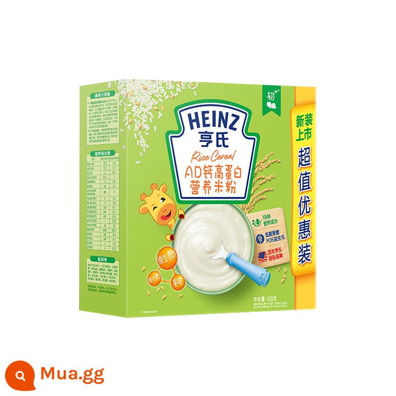 Cốm dinh dưỡng Heinz cho bé ăn dặm 400g g 6-36 tháng 3 phân rối 4 cốm ăn dặm trẻ 1-3 tuổi - Protein canxi AD