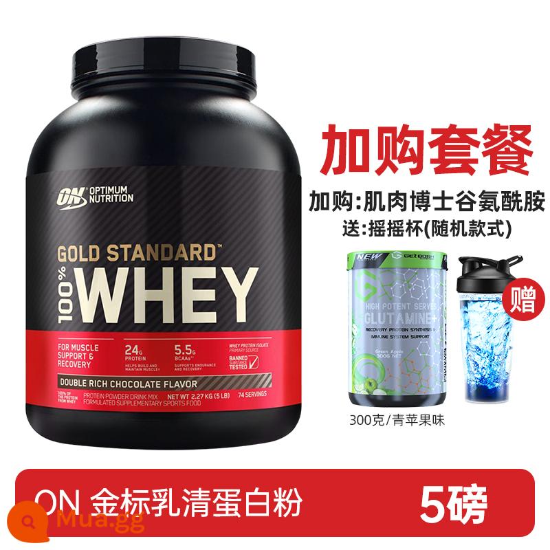 Tập thể hình quân đội mỡ nhỏ TRÊN optimeng bột whey protein WHEY tăng cường cơ bắp optimeng protein bột 5 lbs - Gói bổ trợ-Gói phục hồi mạnh mẽ-Dr. Muscle Glutamine (đến ngày 24 tháng 2)