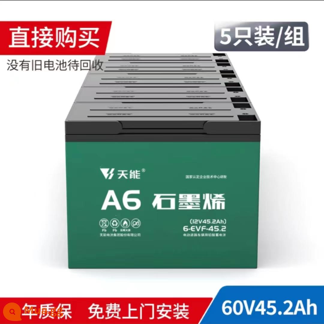 Bán hàng trực tiếp pin Tianneng 36V48v60V72V xe điện ba bánh axit chì 12AH20AH32AH trao đổi - 60V45AH mua trực tiếp 5 miếng Tianneng