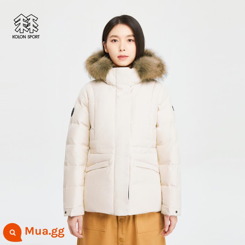 KOLON SPORT Kolon Down Jacket Áo khoác ngoài trời Gore chống thấm nước cho nữ ở Nam Cực Dòng Goose Down - Mai PE