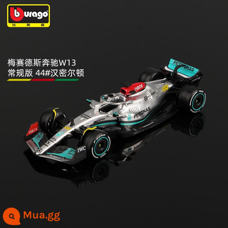 Bimeigao Tỉ Lệ 1:43 Mercedes 2022 Mô Hình Xe Đua Công Thức F1 W13 Mô Hình Xe Hợp Kim Mô Hình Hamilton - Mercedes-Benz F1 W13 #44 Hamilton-Phiên Bản Thường 2022