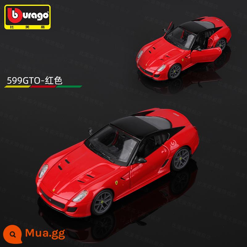 Bimeigao Tỉ Lệ 1:24 Ferrari Mới Phối Màu SF90 Xe Thể Thao Mô Hình Mô Phỏng Hợp Kim Đồ Chơi Bé Trai Bộ Sưu Tập Quà Tặng - 1:24 Ferrari 599 GTO - Đỏ