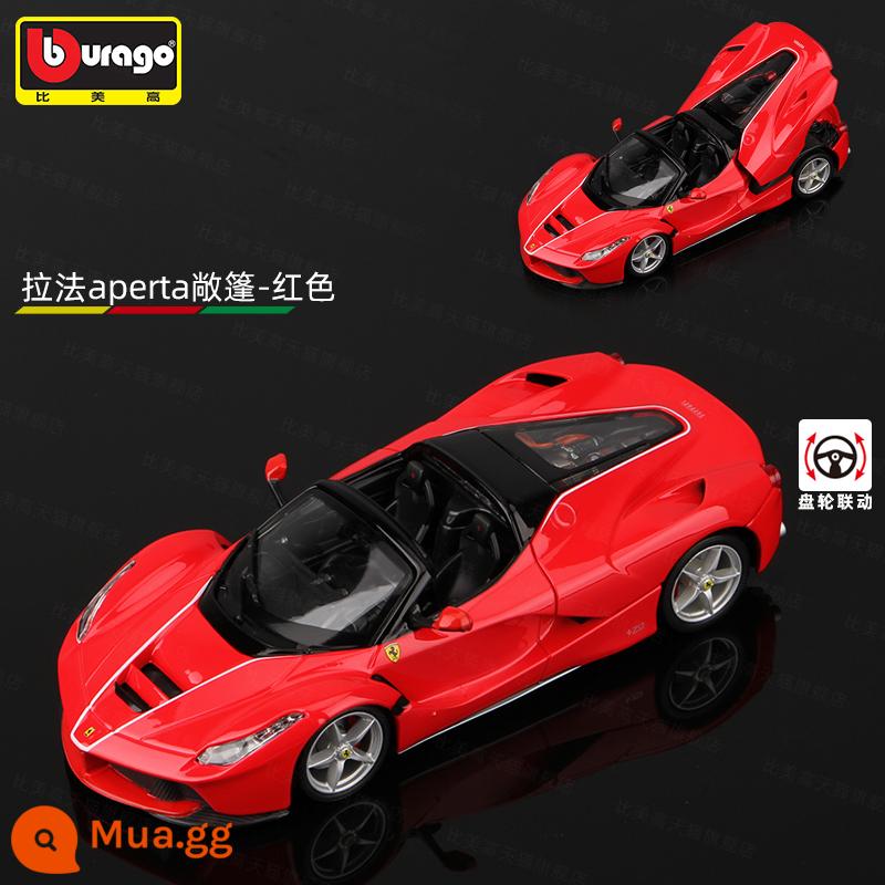 Bimeigao Tỉ Lệ 1:24 Ferrari Mới Phối Màu SF90 Xe Thể Thao Mô Hình Mô Phỏng Hợp Kim Đồ Chơi Bé Trai Bộ Sưu Tập Quà Tặng - 1:24 Ferrari Lafa Aperta-Đỏ